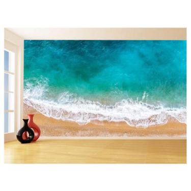 Imagem de Papel Para Piso De Porcelanato Liquido Praia 3,5M Flr38 - Você Decora