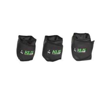 Imagem de Kit Caneleira Tornozeleira De Peso 2,3 E 4 Kg - Kl Master Fitness, Pre
