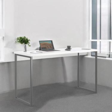 Imagem de Mesa Home Office Escrivaninha Industriale 1,00 Branco - Pleno Móveis