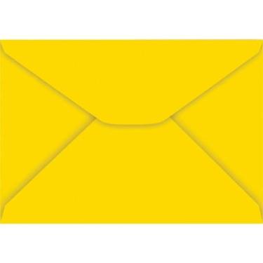Imagem de Envelope Carta Colorido 114X162MM Amarelo 85G  Caixa com 100 Unidades 
