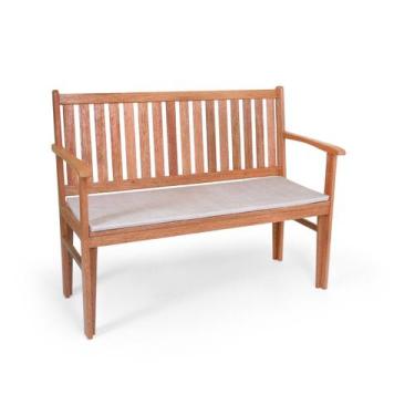 Imagem de Banco Jardim 2 Lugares PREMIUM madeira de LEI com Estofado Área Extern