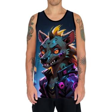 Imagem de Camiseta Regata Tshirt Animais Cyberpunk Hienas Savanas 3 - Enjoy Shop