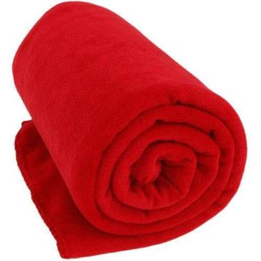 Imagem de Cobertor Casal Manta Felpuda 01 Peça (toque Aveludado) Vermelho - Casa