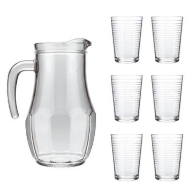 Imagem de Jogo com 6 Copos Ginga 265ml + Jarra Tango 1,5L Nadir Suco - Nadir Fig