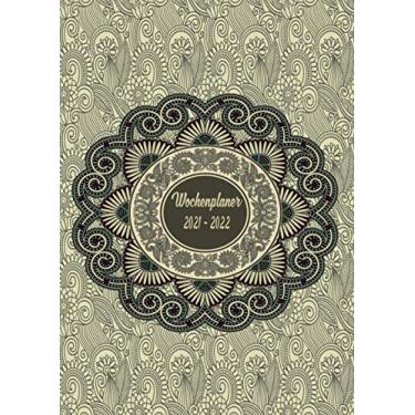 Imagem de Wochenplaner 2021-2022: 2 Jahres Wochenplaner zum notieren, organisieren und planen DIN A5. Kalender/Terminkalender/Kontakt- / Geburtstags listen / 2021 und 2022 / Mandala edel schön