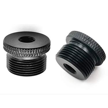 Imagem de Donuts Adaptador de suporte de microfone 1/4 fêmea para adaptador de parafuso de rosca de microfone macho 5/8 para Blue Yeti/Blue Snowball/Blue Yeti X suporte de microfone preto