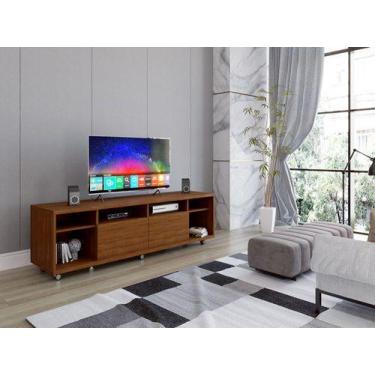 Imagem de Rack Arizona 1.8 2 Gavetas e Nichos Ipê - M&A - Móveis Aqui