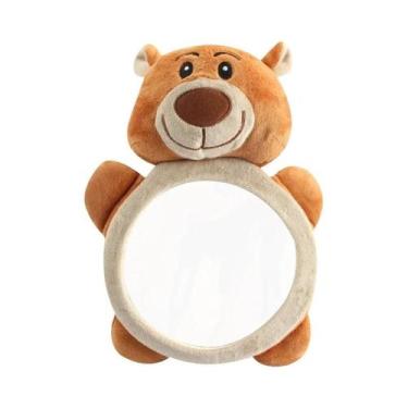 Imagem de Espelho de Segurança para Bebê no Carro - Visão Ampla e Clara, Urso