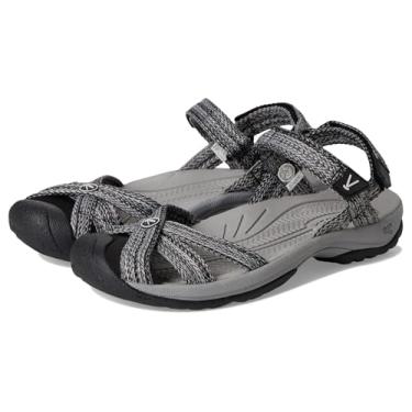 Imagem de KEEN Sandália feminina Bali com tira fechada respirável ajustável confortável secagem rápida, Liga/Preto, 37