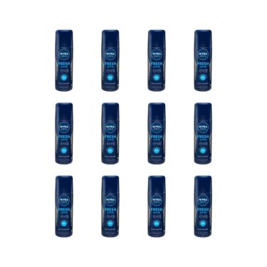 Imagem de Desodorante Spray Nivea Masculino Fresh 90Ml-Kit C/12Un
