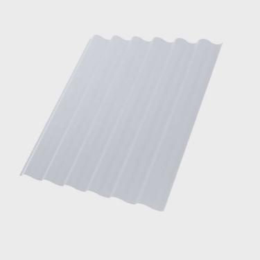 Imagem de Kit 20 Telhas Translucida Pvc 2,44 X 1,10 Ondafort Incolor