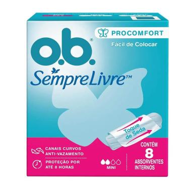Imagem de Ob absorvente interno mini procomfort com 8 unidades