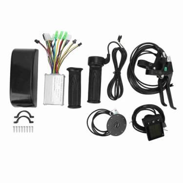 Imagem de Kit de conversão de bicicleta elétrica Premium 15A Controlador S866 Planejada de freio do painel Torcer manusear a mão para scooter elétrica DIY Bike dobring Bike Abs Rubber