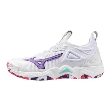 Imagem de Mizuno Tênis feminino de vôlei Wave Momentum 3, Quartzo violeta, 12 Wide
