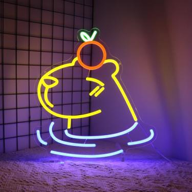 Imagem de Whfobfe Sinal de néon com luzes de néon LED para decoração de parede LED alimentado por USB para decoração de quarto