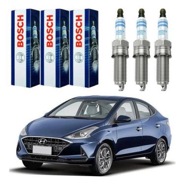 Imagem de Jogo 3 Velas Ignição Hb20s 1.0 12v 3cc Aspirado 2019 A 2022 - Bosch