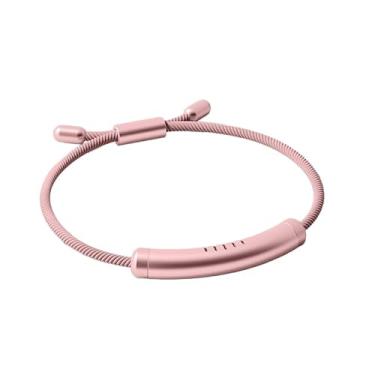 Imagem de YOLAXGA Pulseira Difusora de Óleos Essenciais, Medalhão em Liga de Zinco com Tecido de Canvas e Pulseira Ajustável, Pulseira de Aromaterapia, Kit Presente para Mulheres, Homens e Dia das Mães (rosa)