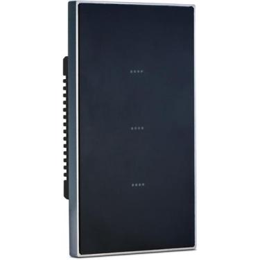 Imagem de Interruptor Inteligente Soft Touch Vênus 3 Botões Preto Alexa Google E