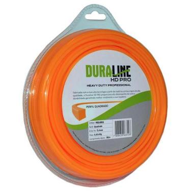 Imagem de Fio de Nylon para Roçadeira Nordtech Duraline HD Pro, Perfil Quadrado 