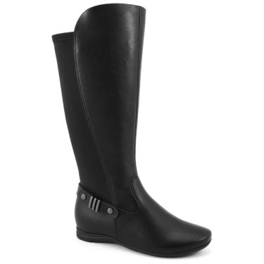 Imagem de Bota Feminina Cano Longo Preta Comfortflex 2591331-1  feminino