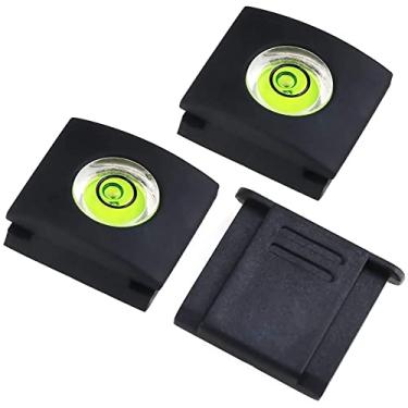 Imagem de MOBOREST Camera Level Hot Shoe Level Hot Shoe Cover Flashlight Bubble Level Protetor para Canon Nikon Panasonic Fujifilm Olympus Pentax Sigma DSLR/SLR/Evil (1 + 1 peça)