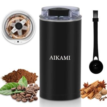 Imagem de AIKAMI Moedor De Café, Moedor De Café Elétrico Para Grãos, Especiarias E Muito Mais, Moedor De Grãos De Café Instantâneo Para Uso Doméstico, Moinho De Café Com Lâminas De Aço Inoxidável