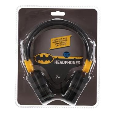 Imagem de Fones de ouvido sobre os ouvidos Batman HP1-01057 | Peças de ouvido macias e acolchoadas para caber em qualquer tamanho, faixa de cabeça ajustável, ótimo som, tecnologia de limitação de volume