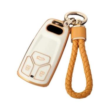 Imagem de Capa De Chave De Carro Em TPU Para Audi A4 A5 A6 Q5 Q7 TT TTS TFSI RS,