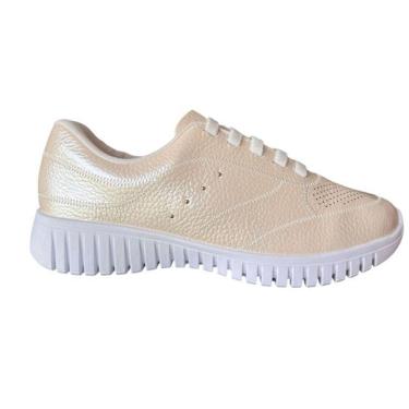 Imagem de Tênis Casual Feminino Em Couro Usaflex Ae22038003