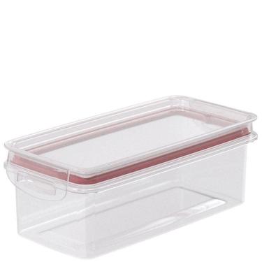 Imagem de Porta mantimentos hermético Trava Mais 875ml vermelho Plasutil ref.9933