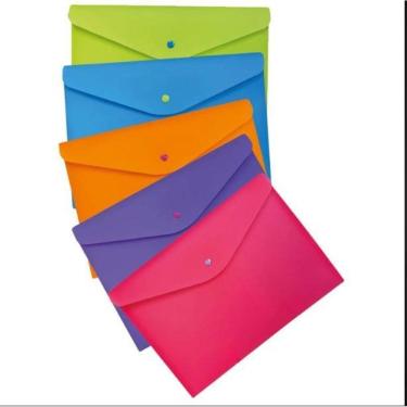 Imagem de Kit Com 4Und Envelope Com Botão A4 Fullcolor Dello