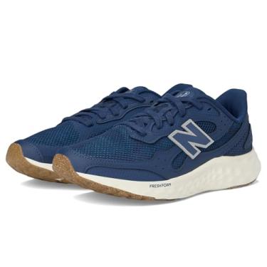 Imagem de New Balance Fresh Foam Arishi V4 Tira Lux Tênis de corrida masculino, preto/cimento preto/cimento preto, 48 largo, Azul escuro/azul marinho/prata metálico, 15 Wide