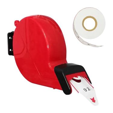 Imagem de Dispensador de bilhetes Take a Number Ticket Number Dispenser with 1 Roll 2 Digit Ticket Roll 20 Groups Number from 00-99 (2 dígitos, vermelho)