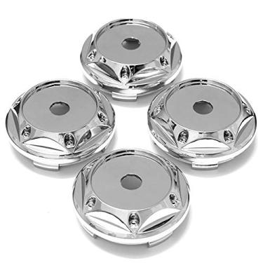 Imagem de 4 peças 68 mm ajuste 45 mm logotipo carro veículo roda tampa central cubo tampa sem logotipo carro aro calota ABS plástico carro rodas peças centro roda tampas