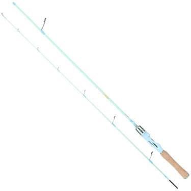 Imagem de Varas de pesca 1,98 m 2,1 m vara giratória colorida vara de rocha do mar vara de pesca telescópica de carbono duro carpa acessórios de pesca