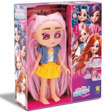 Imagem de Boneca Diver Surprise Fashion Rosa Divertoys
