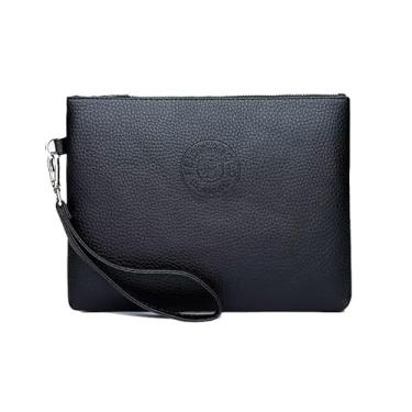 Imagem de Bolsa de Mão Masculina Capanga Benoar B-101 em Couro Sintético com Alça de Pulso - Ideal para Documentos, Celular e Carteira