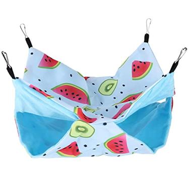 Imagem de Tnfeeon Saco de dormir para animais de estimação, rede de pendurar para animais de estimação, rede dupla face para casa (padrão)