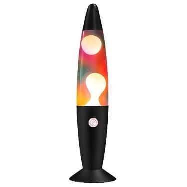 Imagem de Vanful Lâmpada de movimento magma arco-íris para adultos e crianças com garrafa de vidro colorido, lâmpadas de humor de 33 cm com luz relaxante e calmante, lâmpada de movimento líquido para presente