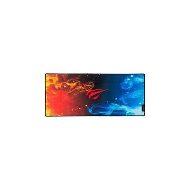 Imagem de Mousepad Havit, Grande 700x300mm, Antiderrapante, Vermelho e Azul - HV-MP845