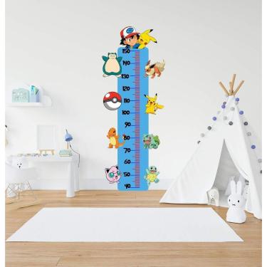 Imagem de Adesivo De Parede Régua De Crescimento Pokemon