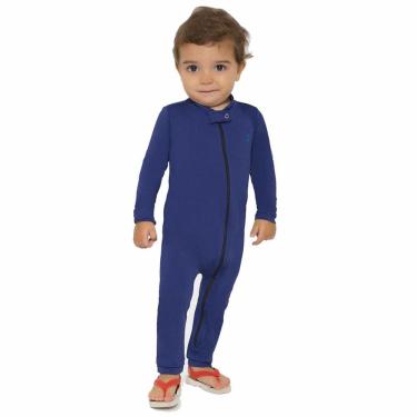 Imagem de Macaquinho Praia Infantil Marinho UV.LINE