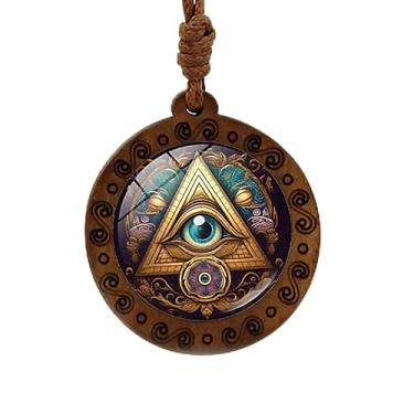 Imagem de Colar boêmio com árvore da vida, gargantilha vitoriana, joias vintage, acessórios de presente 1, 3.9X2.75inch, Vidro, Sem Pedra Preciosa