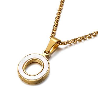 Imagem de 1 colar feminino banhado a prata, brilhante, acabamento em dois tons, joia fina, presente para mamãe, 45cm, Cobre, Sem Pedra Preciosa