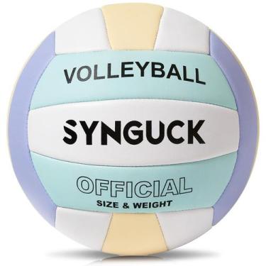 Imagem de Voleibol SYNGUCK, tamanho 5, couro PU macio, interior e exterior