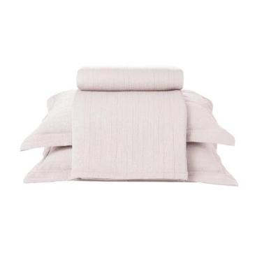 Imagem de Kit Colcha Döhler Londres 3 Peças, King, Lilás