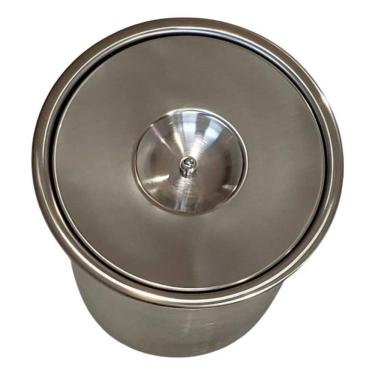 Imagem de 2X Cesto De Lixo Embutir Bancada Granito Cozinha Inox 3 Litr