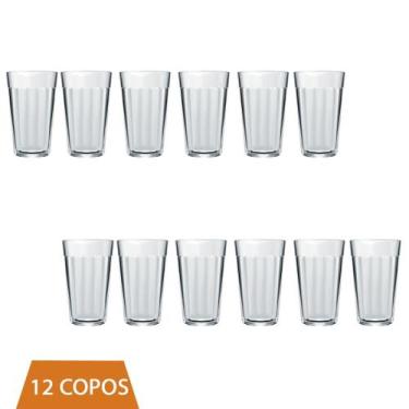 Imagem de Conjunto Com 12 Copo Americano Long Drink 345ml Vidro Nadir - NADIR FI