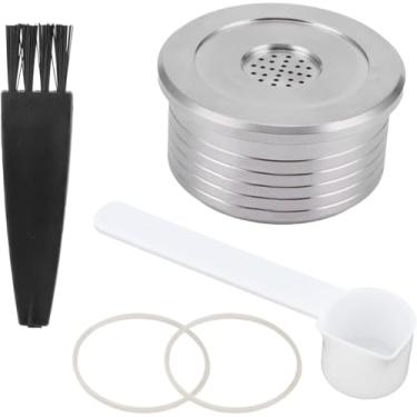 Imagem de Capsula Reutilizavel para maquinas Delta Q Inox, Cápsula de café moído reutilizável ​​de aço inoxidável Filtro de copo de cápsula de café reutilizável compatível com cafeteiras Delta Q
