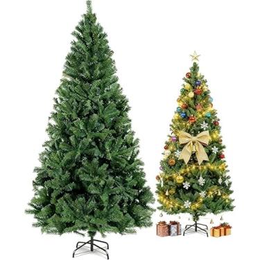 Imagem de Árvore de Natal Premium 180cm Super Cheia Luxo | 900 Galhos Realistas com Base Ferro | Decoração Residencial e Comercial(2,40 Metros e 1450 galhos)